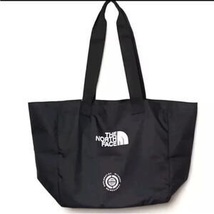 The North Face Logo  Reusable Shopping Tote Bag Black/L NWT Ripstop 26 X 15 X 8